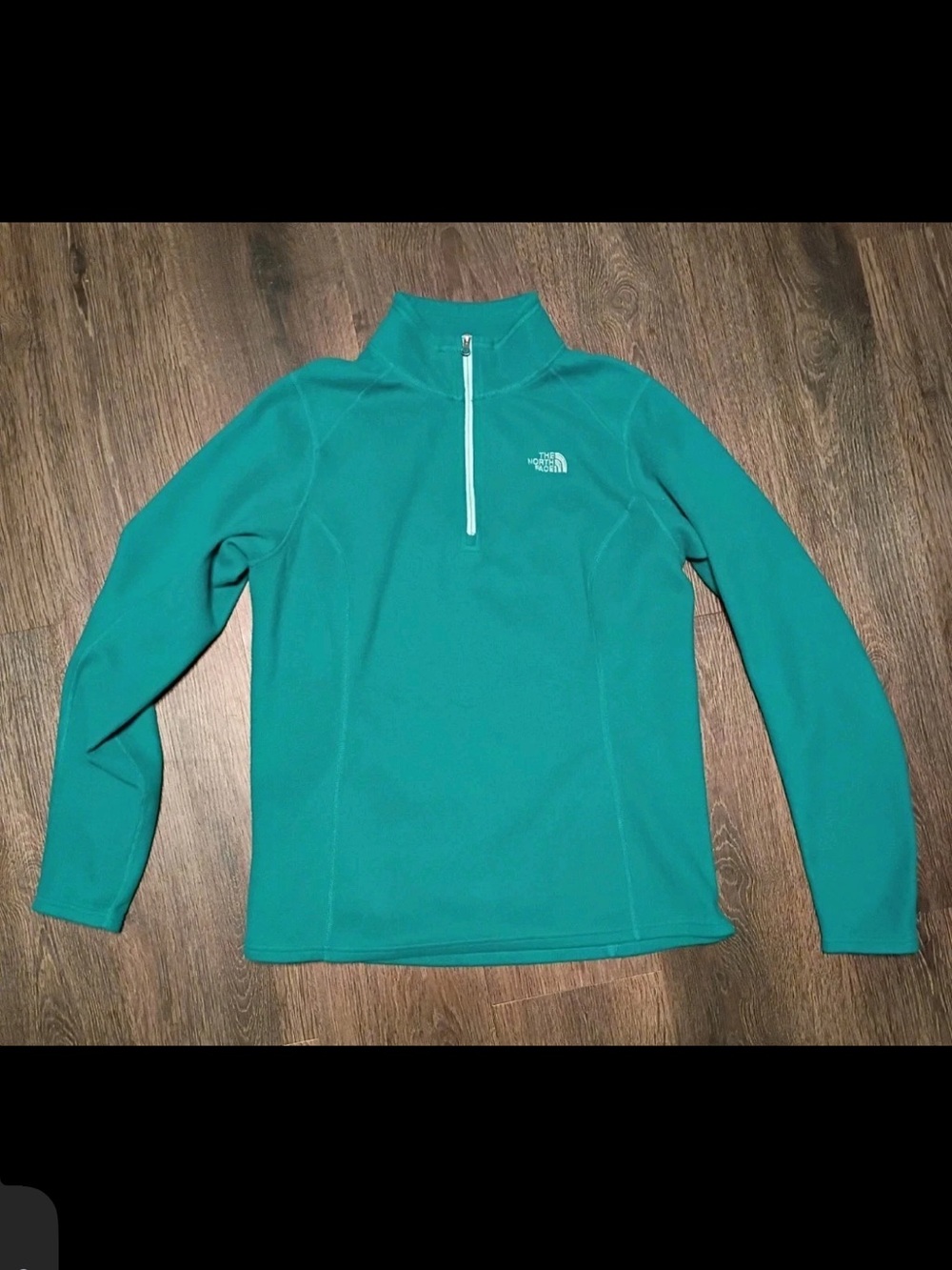The North Face Quarter Zip Fleece Teal Pullover Women’s Large